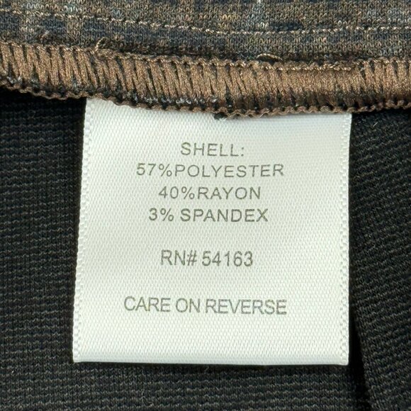 Tommy Hilfiger Women's Pull-on Stretch Skinny Plaid Brown Pants Size 10 NWOT - Picture 6 of 10